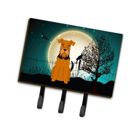 Jensendistributionservices Halloween Scary Airedale Leash or Key Holder MI1711621